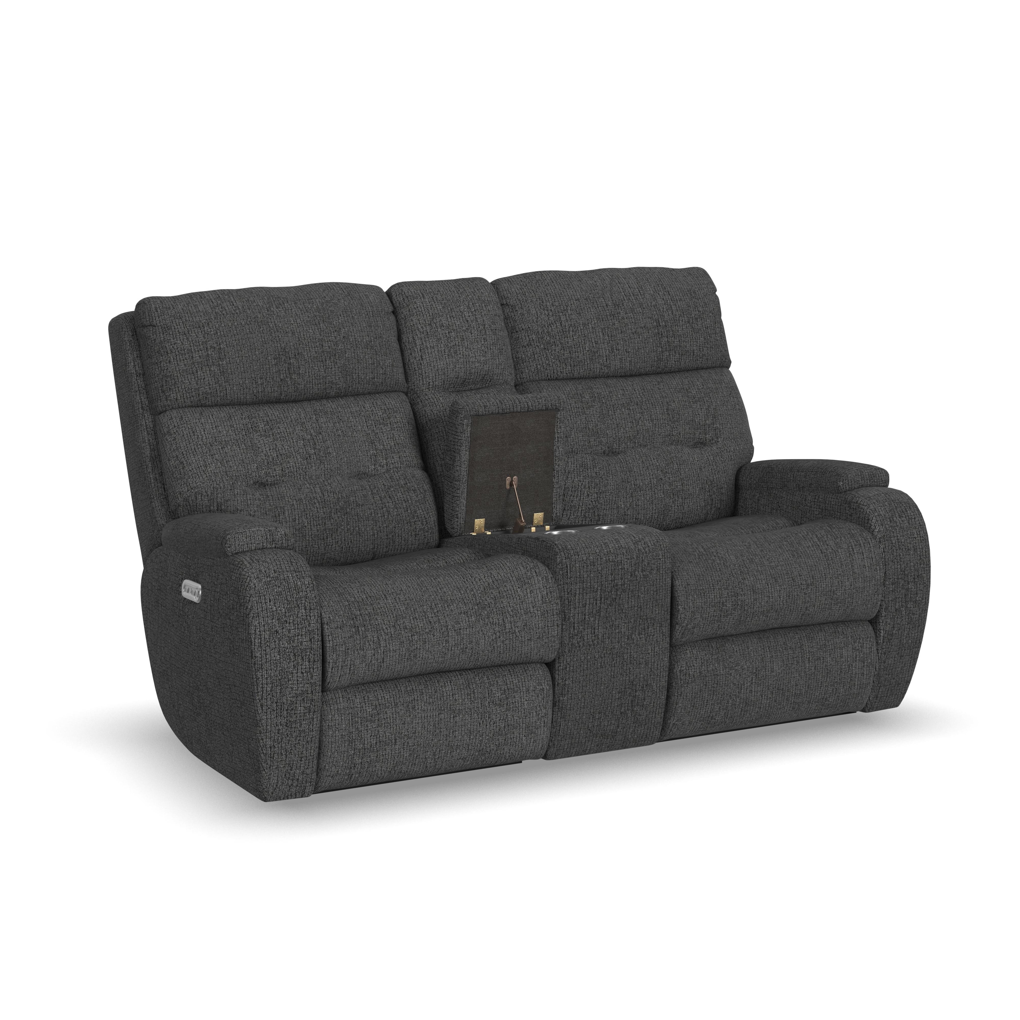 Flexsteel Strait 2906601H 19702 Transitional Dual Power Reclining