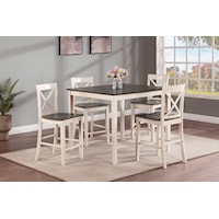 Theodore Farmhouse 5-Piece Dining Set