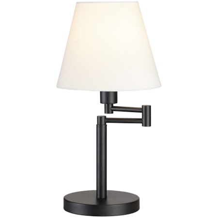 20-inch Empire Shade Swing Arm Table Lamp