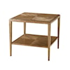 Theodore Alexander Nova Square Side Table with Shelf