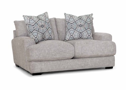 Casual Loveseat with Track Arms