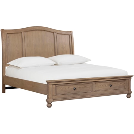 King Storage Sleigh Bed