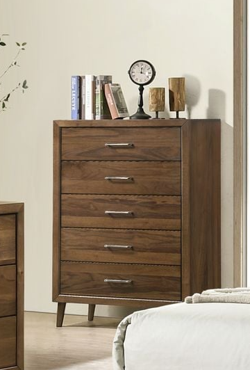 Elements International Malibu 5-Drawer Bedroom Chest