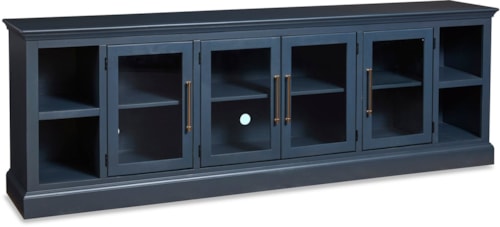 Traditional 98" Console with 4 Doors and Wire Management