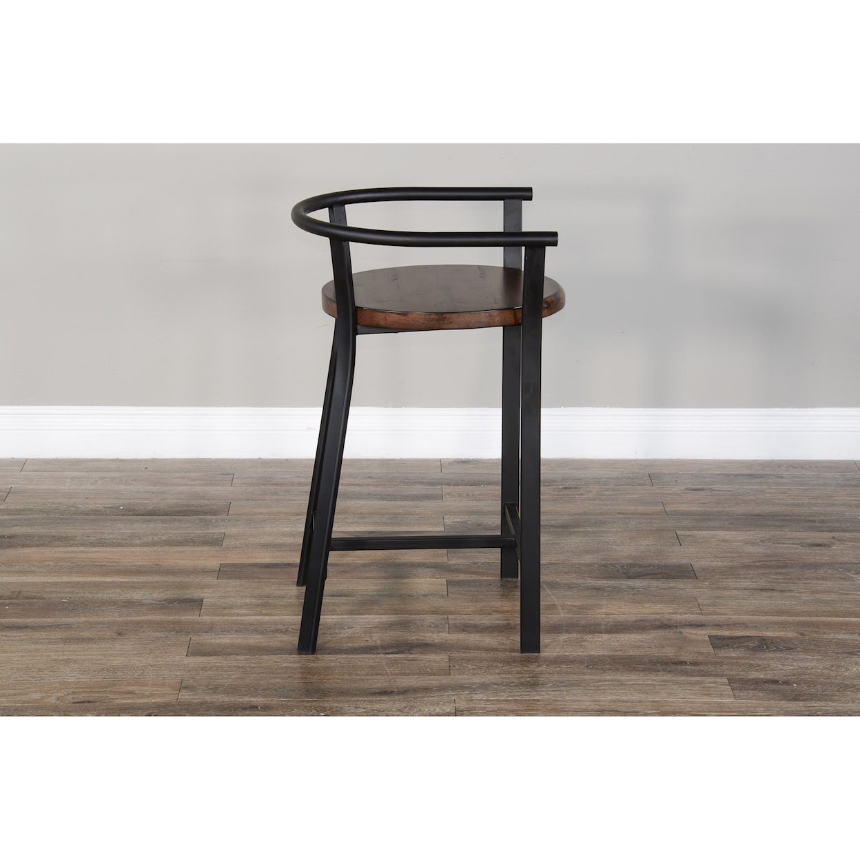 Sunny Designs Metro Flex 24"H Barstool, Wood Seat