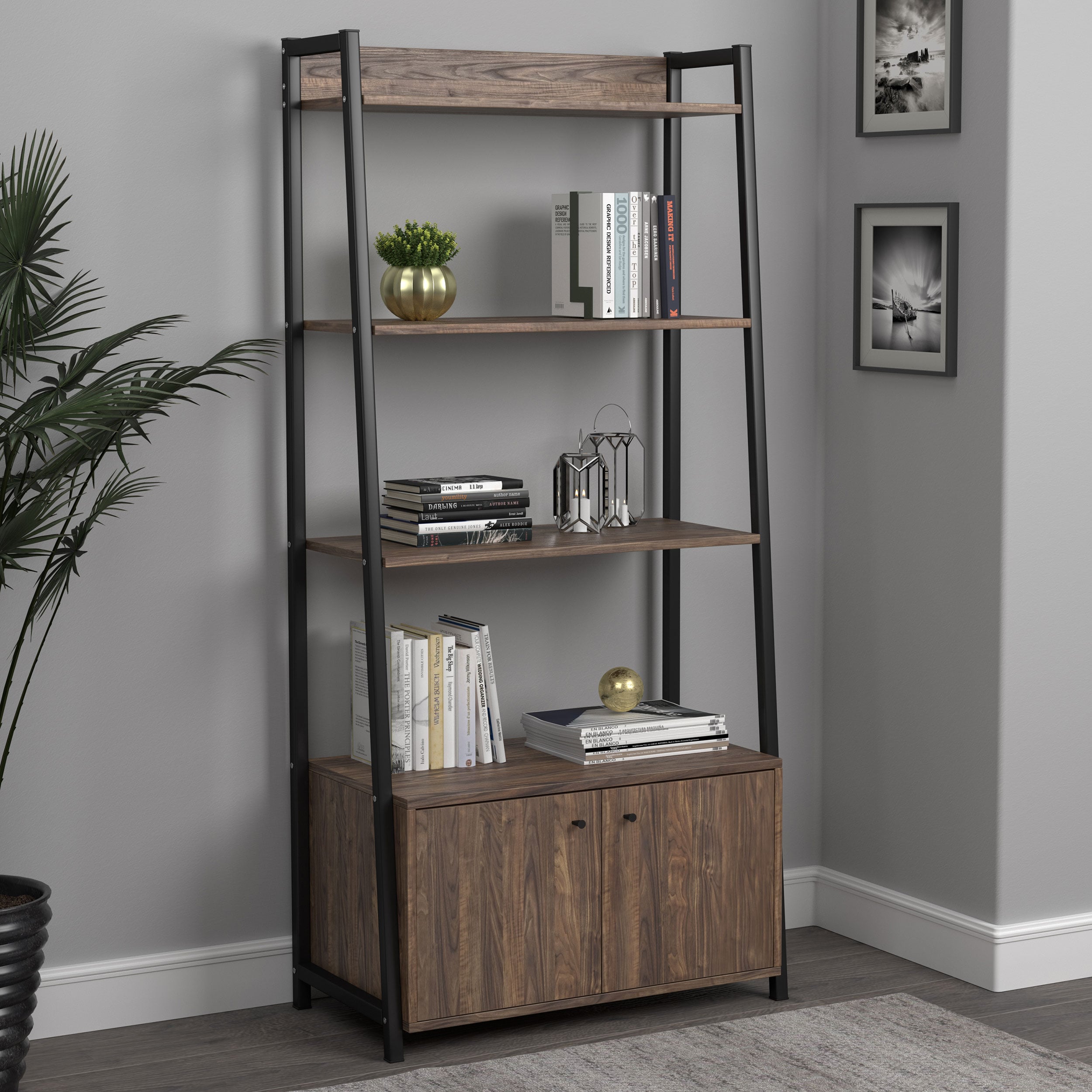 Jacksonville Bookcase w/ Cabinet