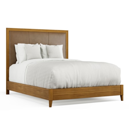 Queen Leather Headboard with Footboard