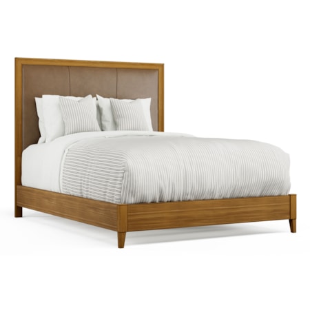 Queen Leather Headboard with Footboard
