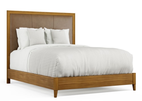 Queen Leather Headboard with Footboard