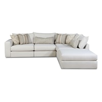 Contemporary Modular Sectional with Chaise