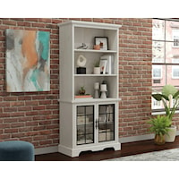 Contemporary 5-Shelf Bookcase with Adjustable Shelves