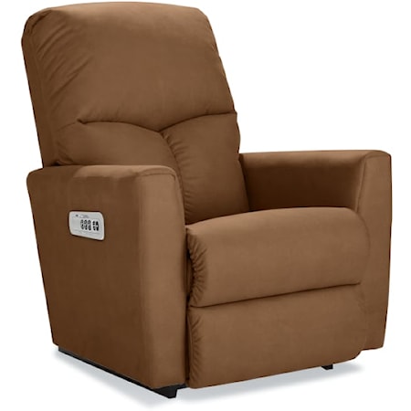 Casual Power Rocking Recliner with Power Headrest