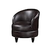 Steve Silver SONA SONA BROWN PU SWIVEL ACCENT CHAIR | .