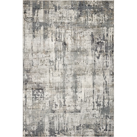 2'2" x 7'6" Runner Grey Moderne Rug