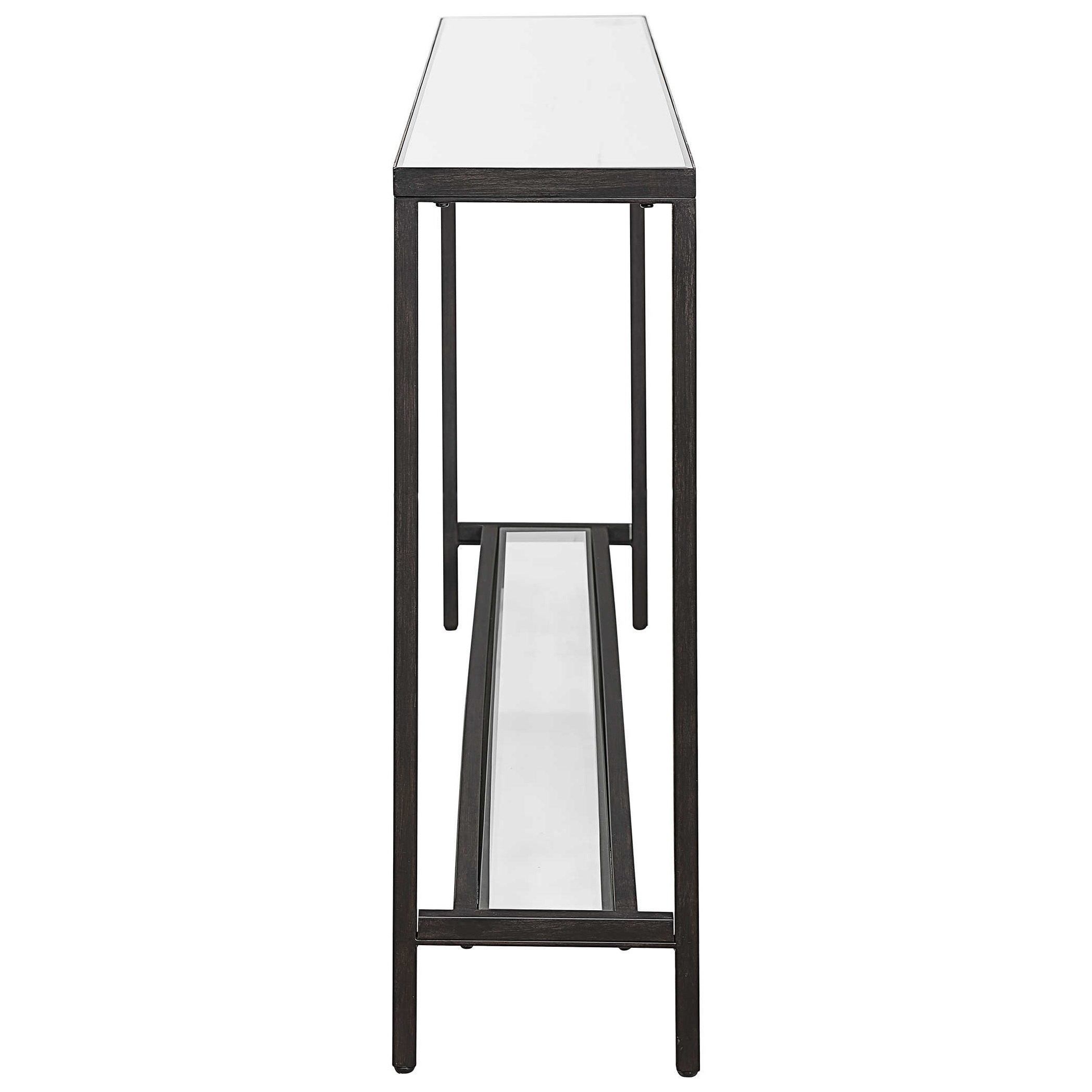 Uttermost Accent Furniture - Occasional Tables Hayley Black Console Table