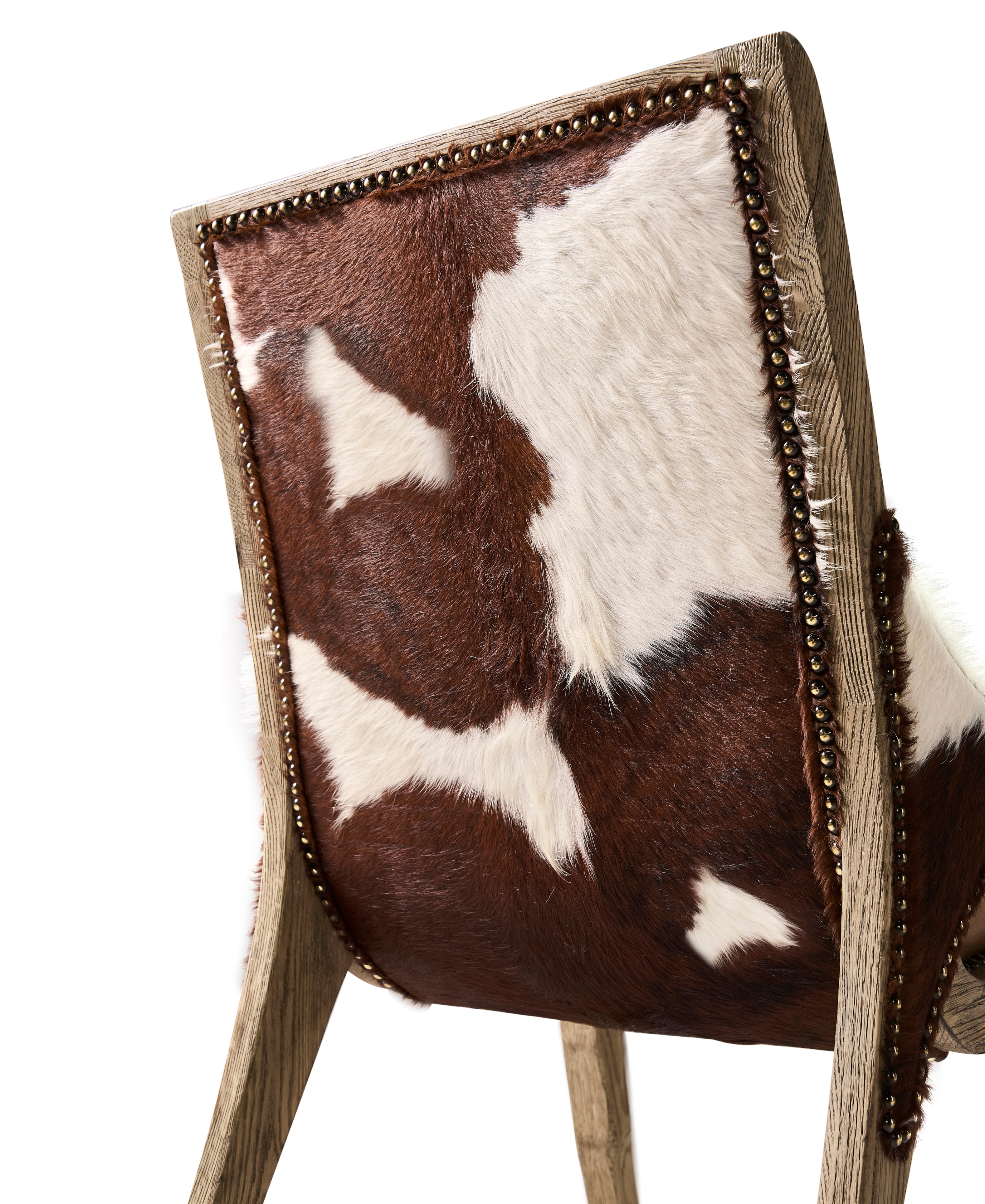 Jonathan Charles Echo Canyon Leather & Hide Side Chair