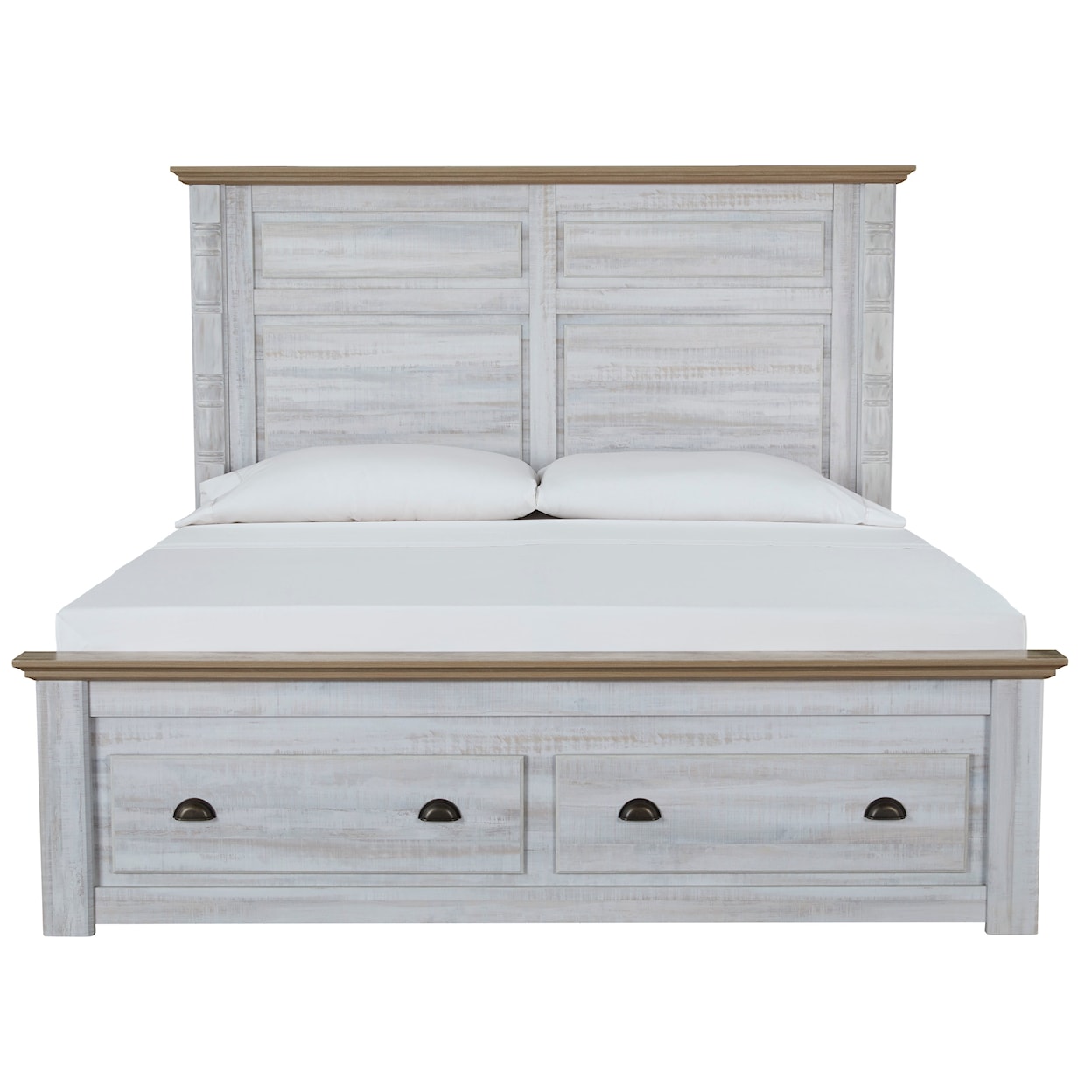 Signature Design Haven Bay King Panel Storage Bed