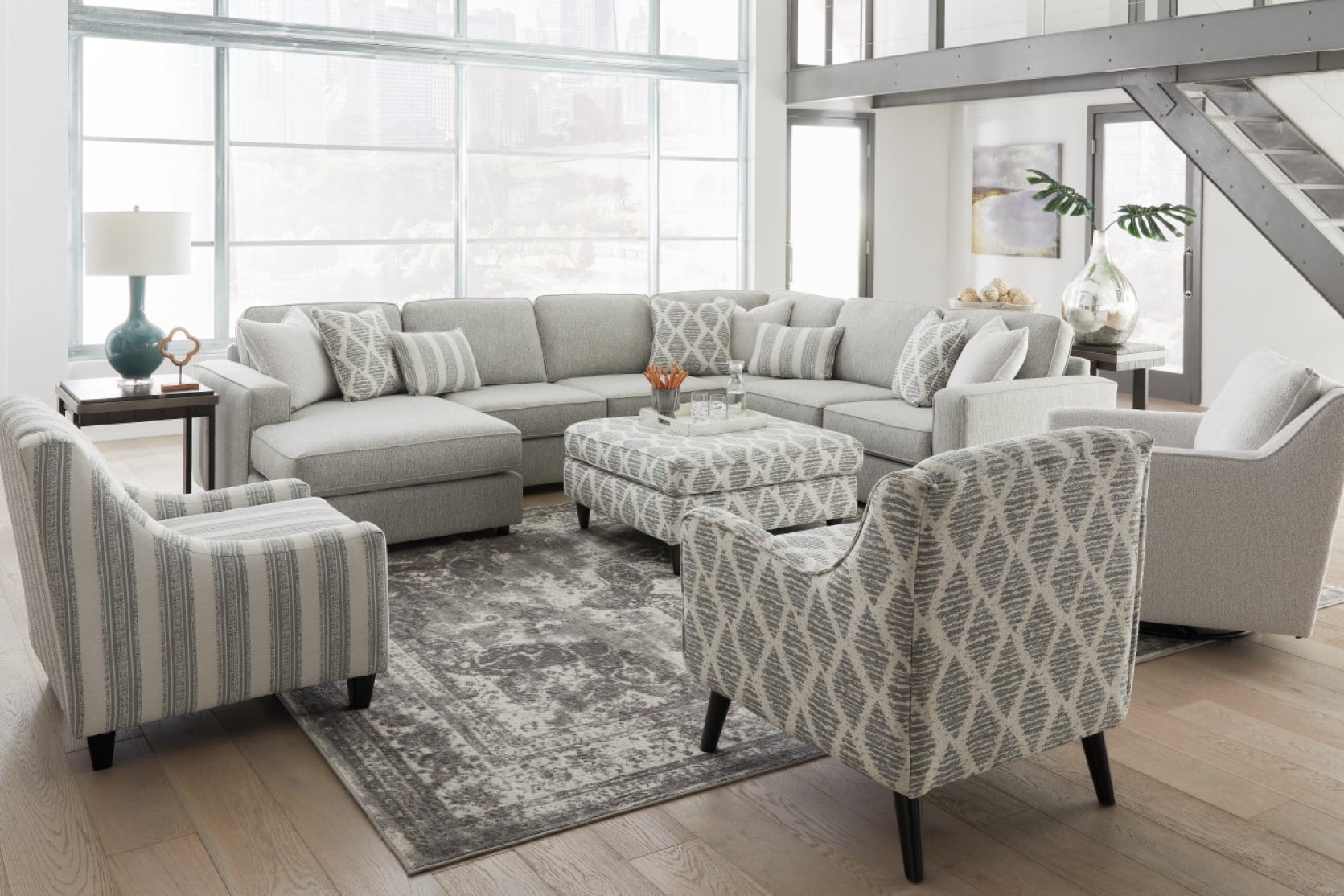 Sectional sofa best sale with glider