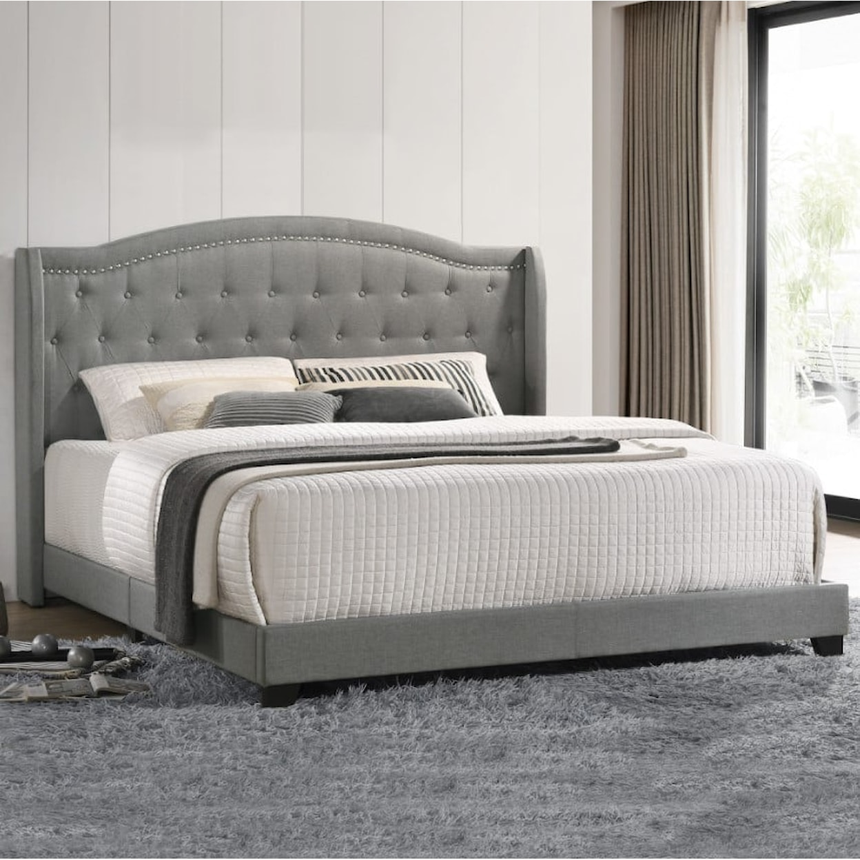 Intercon Upholstered Beds Rhyan Queen Upholstered Bed