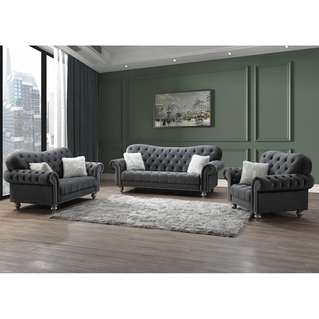 Global Furniture 4422 Stationary Living Room Group