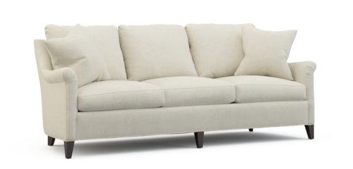 Transitional Sofa with Throw Pillows