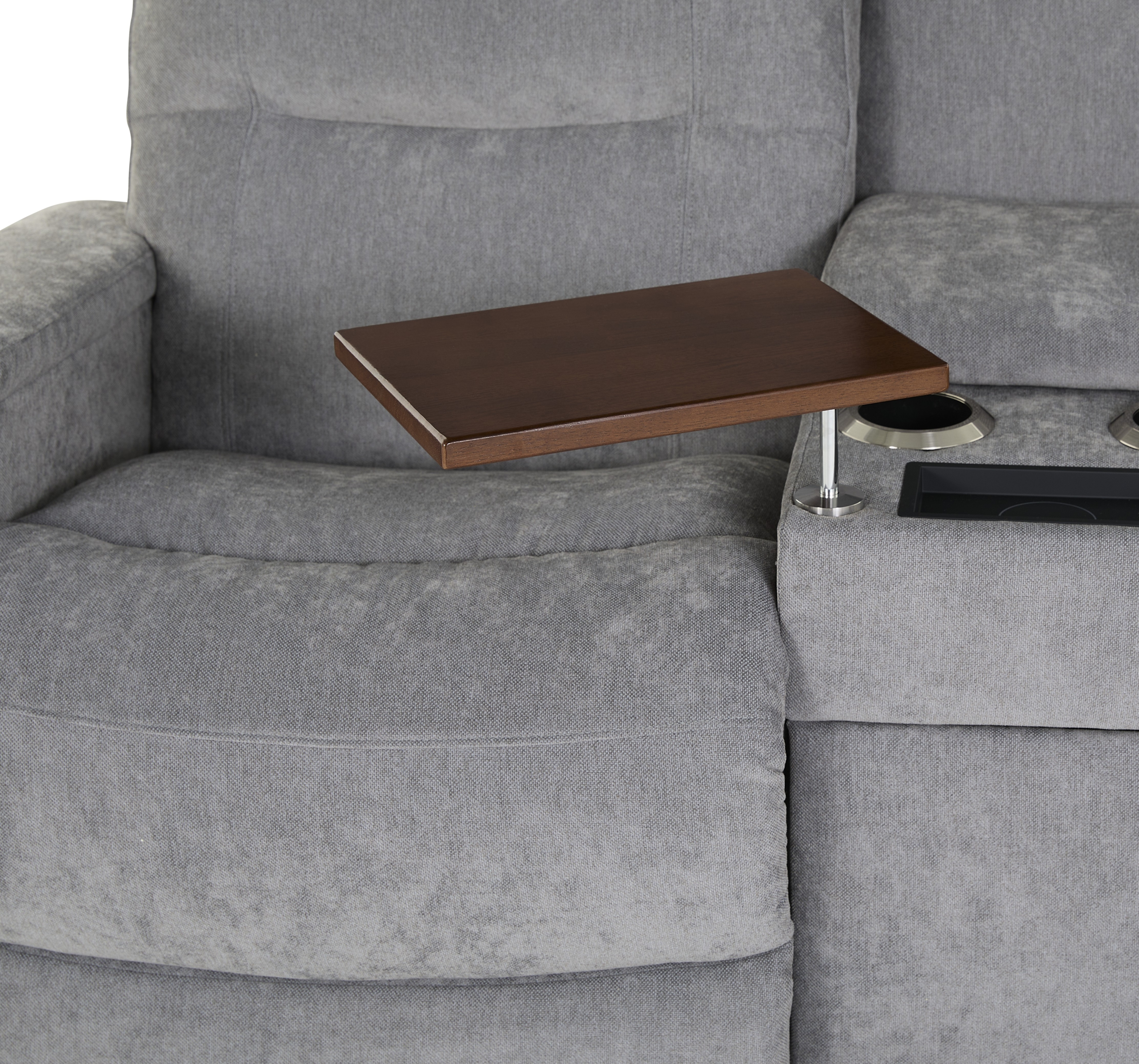 La-Z-Boy Baron Pwr. Recline Wall Loveseat w/Console/HR&Lum.