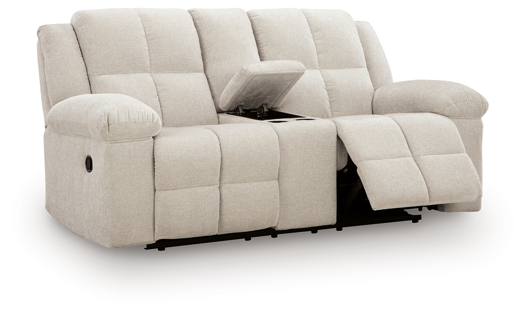 Ashley Orlen Dbl Rec Loveseat W/console