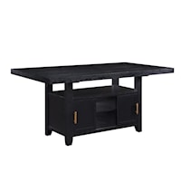 Yves Contemporary Counter Height Storage Table