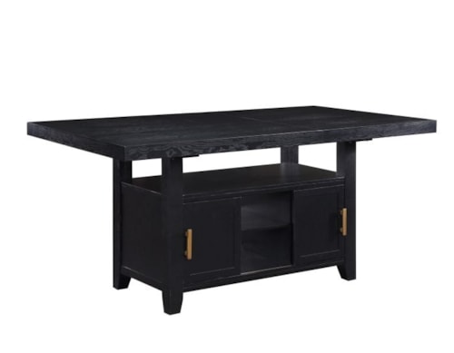 Yves Contemporary Counter Height Storage Table