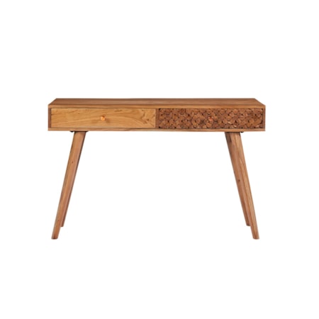 Lotus 2-drawer Wood Console Table