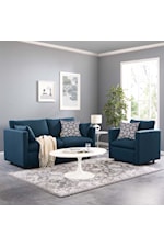 Modway Activate Activate Contemporary Grey Upholstered Armchair - Set of 2