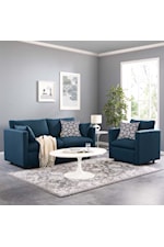 Modway Activate Activate Contemporary Upholstered Sofa and Armchair Set - Beige