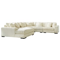 Contemporary 5-Piece Sectional Sofa with Left Facing Chaise