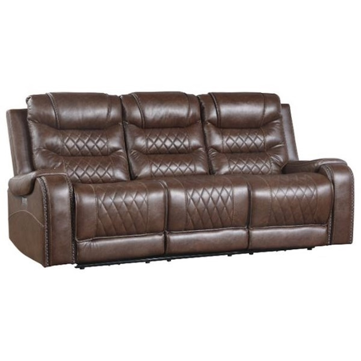 Homelegance Furniture Putnam Power Double Reclining Sofa