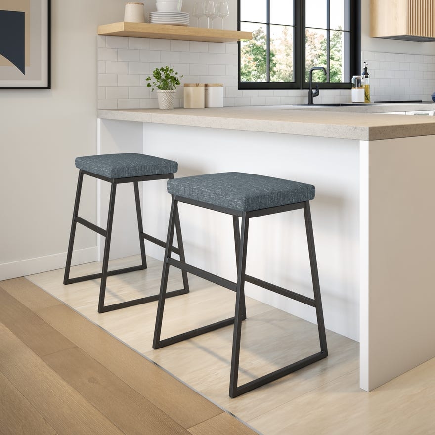 Upholstered Bar Height Dining Stool
