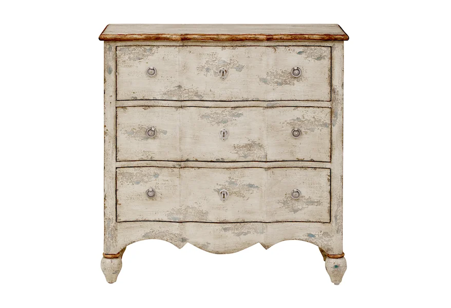 Accents Three Drawer Accent Chest in Farmhouse Cream by Accentrics Home at Jacksonville Furniture Mart