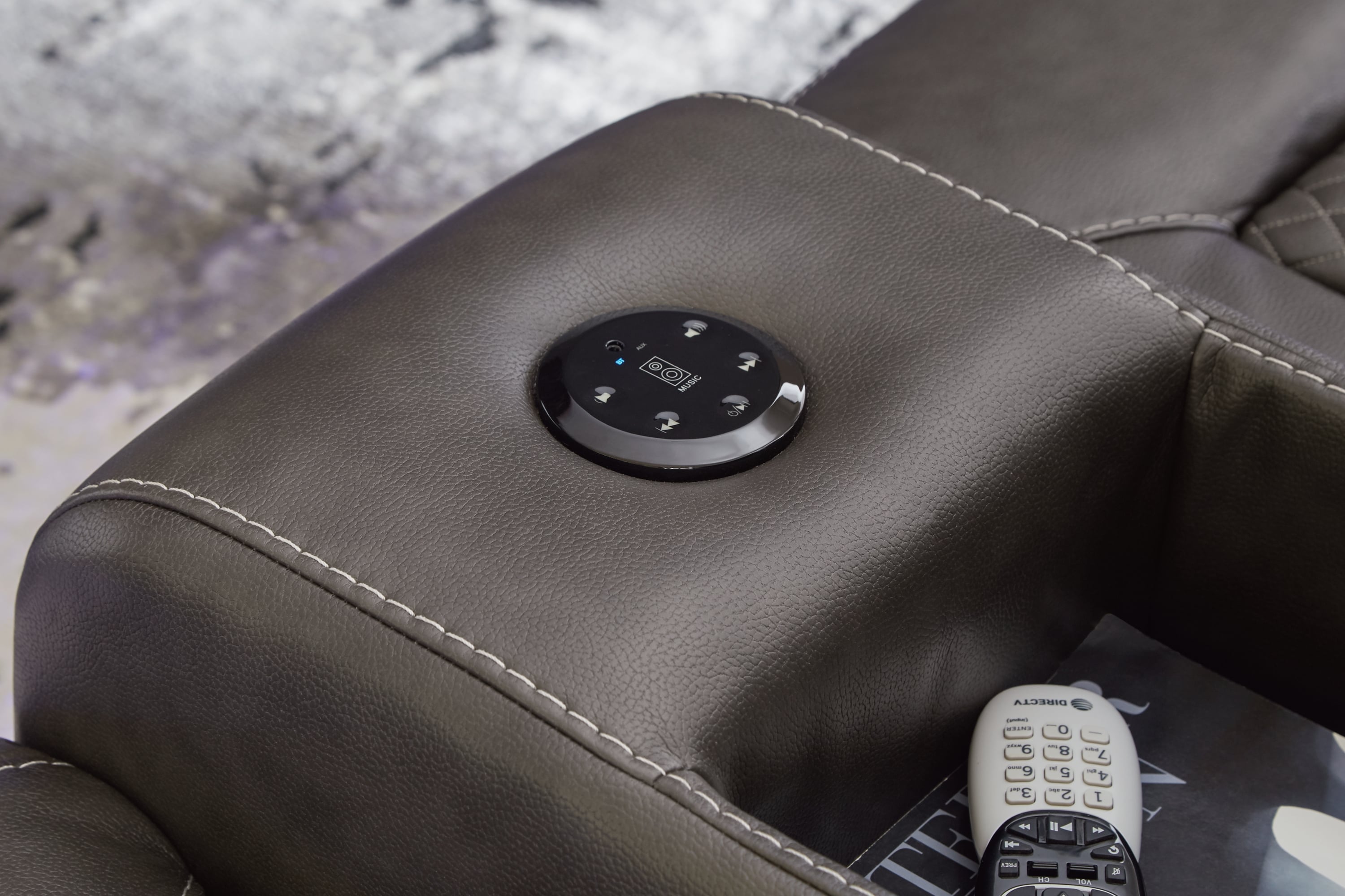 Signature Design by Ashley Fyne-Dyme Power Reclining Loveseat With Console