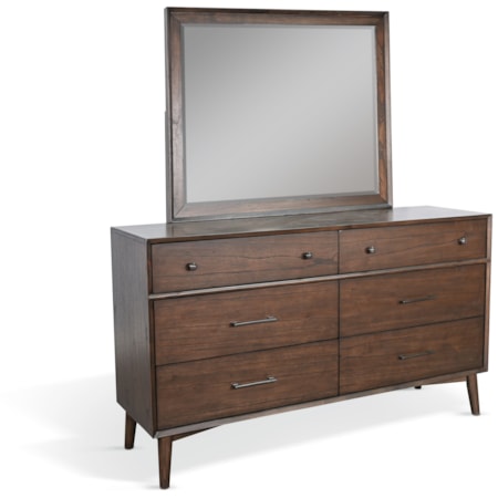 6-Drawer Dresser and Mirror