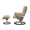 Stressless by Ekornes Stressless Ruby Medium Ruby Signature Recliner & Ottoman