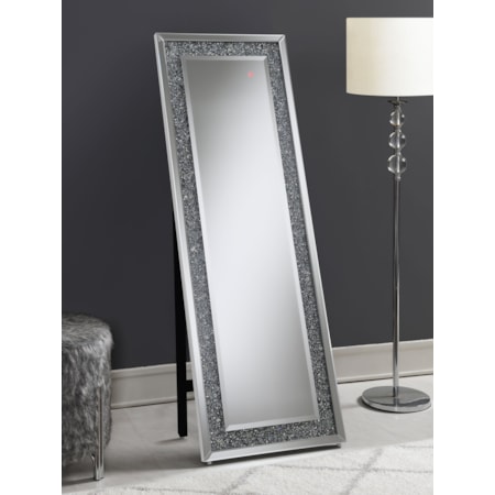 Carisi 22 x 61 Inch Crystal Standing Mirror