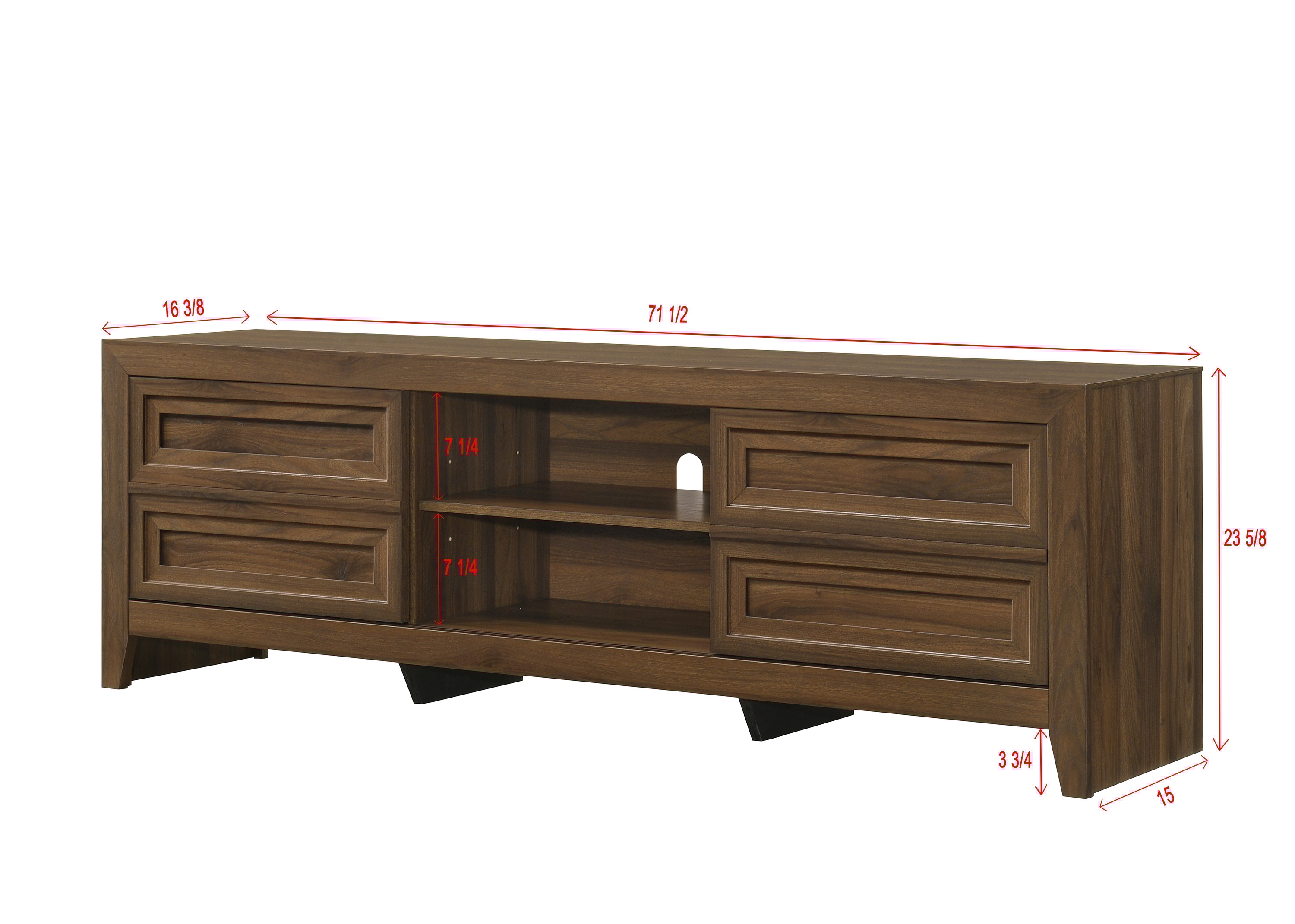 3-Shelf TV Stand