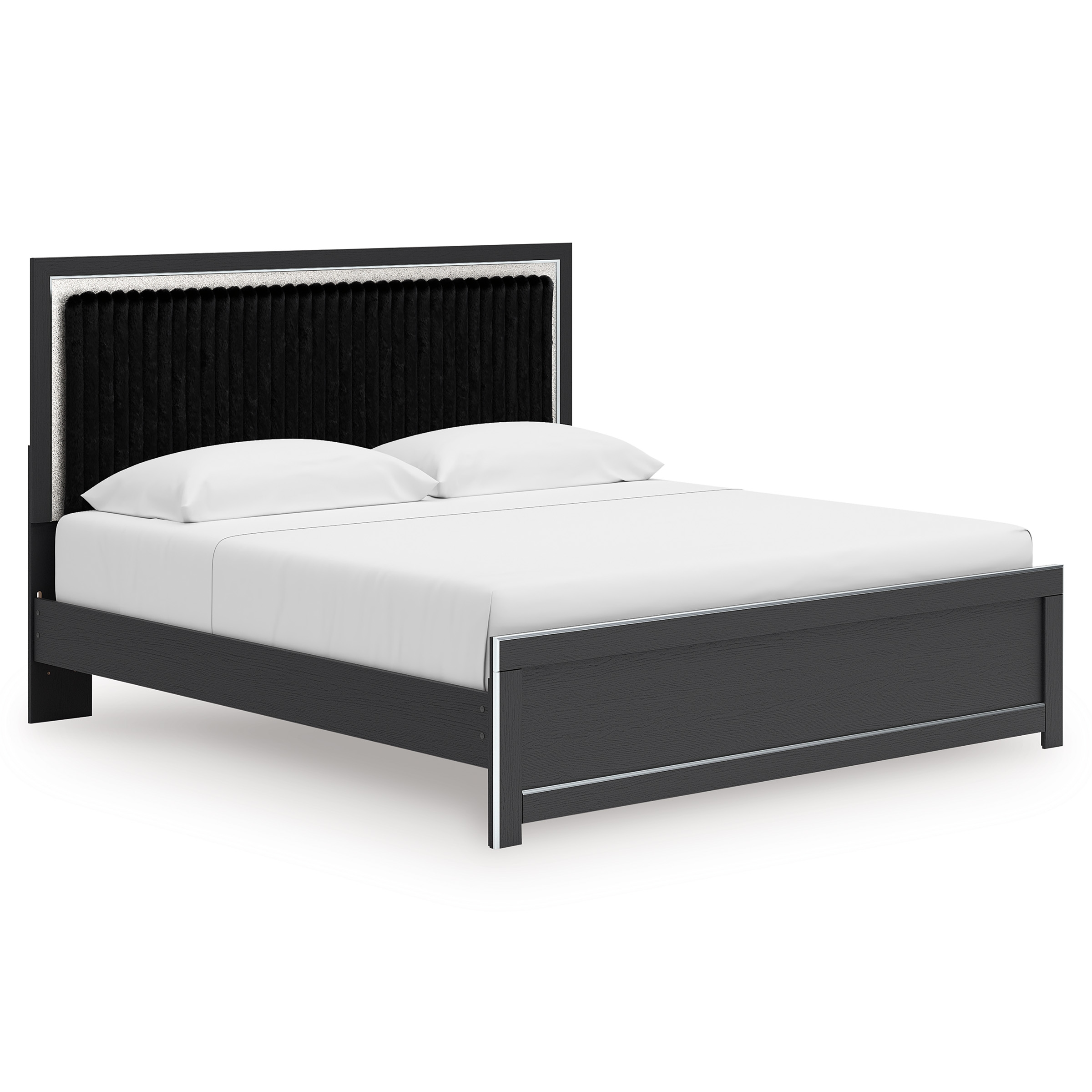 King Upholstered Platform Bed