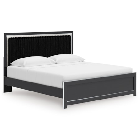 King Upholstered Platform Bed