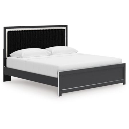 King Upholstered Platform Bed