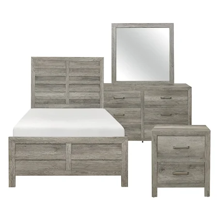 Transitional 4-Piece Twin Bedroom Set