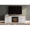 Signature Design by Ashley Willowton 72" TV Stand with Electric Fireplace