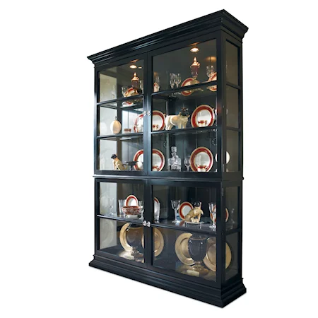 New Traditional Display Cabinet with Crown and Base Moulding