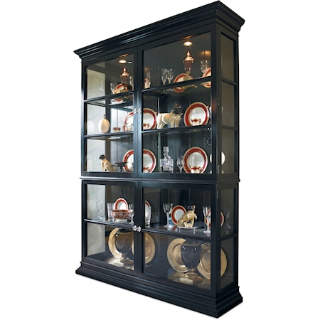 New Traditional Display Cabinet with Crown and Base Moulding