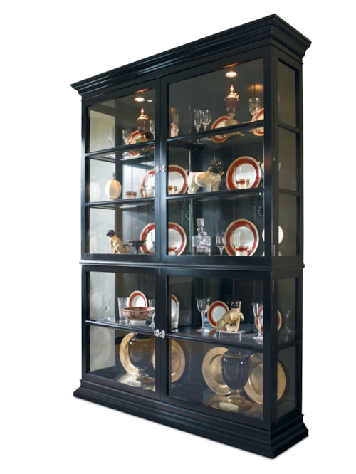 New Traditional Display Cabinet with Crown and Base Moulding