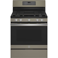 GE 30" Freestanding Gas Convection Range with No Preheat Air Fry Slate